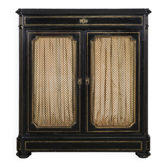 Black with Brass Napoleon III Cabinet