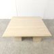 Table basse en travertin années 1970, Italie