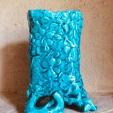 Vintage Art Nouveau vase with floral detail by Lachenal