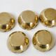 5 vintage ashtrays in gilded brass 1960