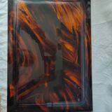 Lucite plexiglass tray in tortoiseshell style