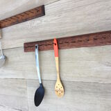 Solid oak workshop coat rack
