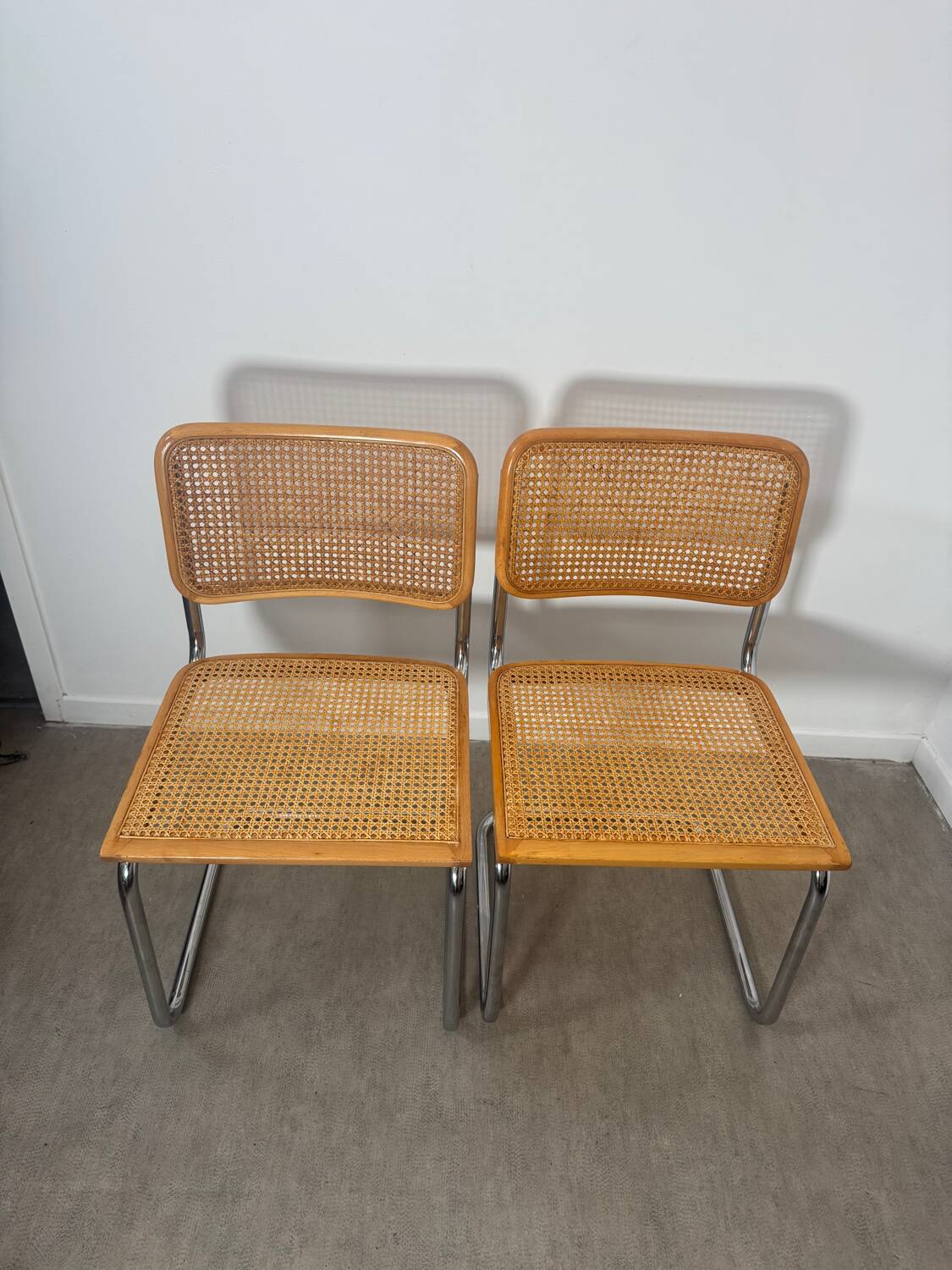 Paire de chaise Cesca Marcel Breuer b32 made in Italy