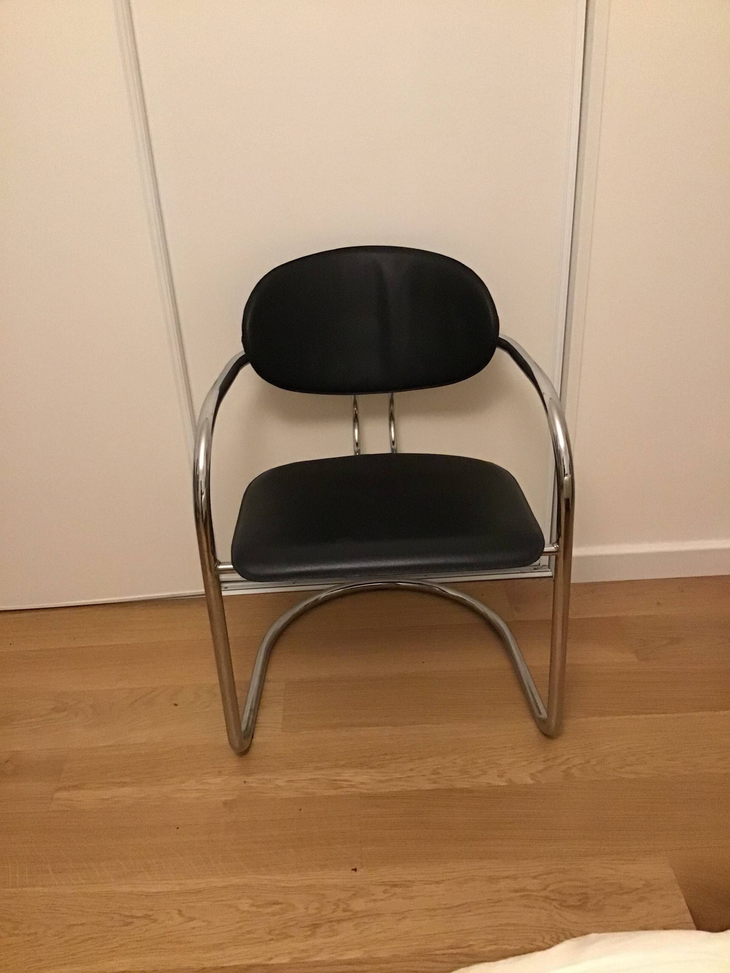 Chrome metal chair
