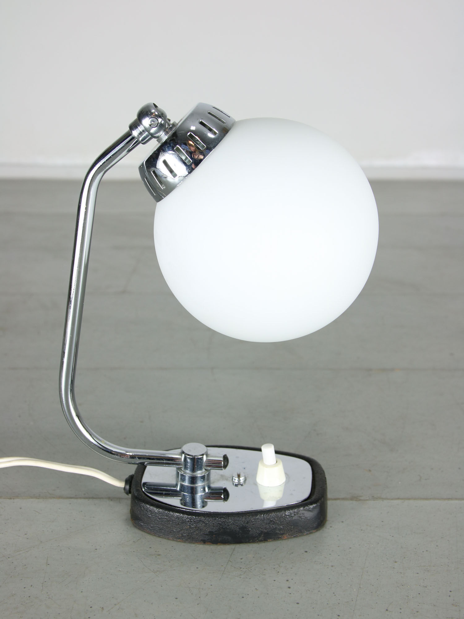 Vintage Italian Chrome Bedside/Table Lamps, set of 2