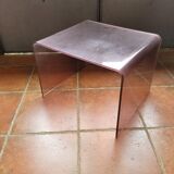 Smoked plexiglass sofa end from the 70s