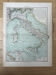 Original map of Italy 1905 - 37.5x48cm