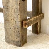 Vintage solid wood workbench