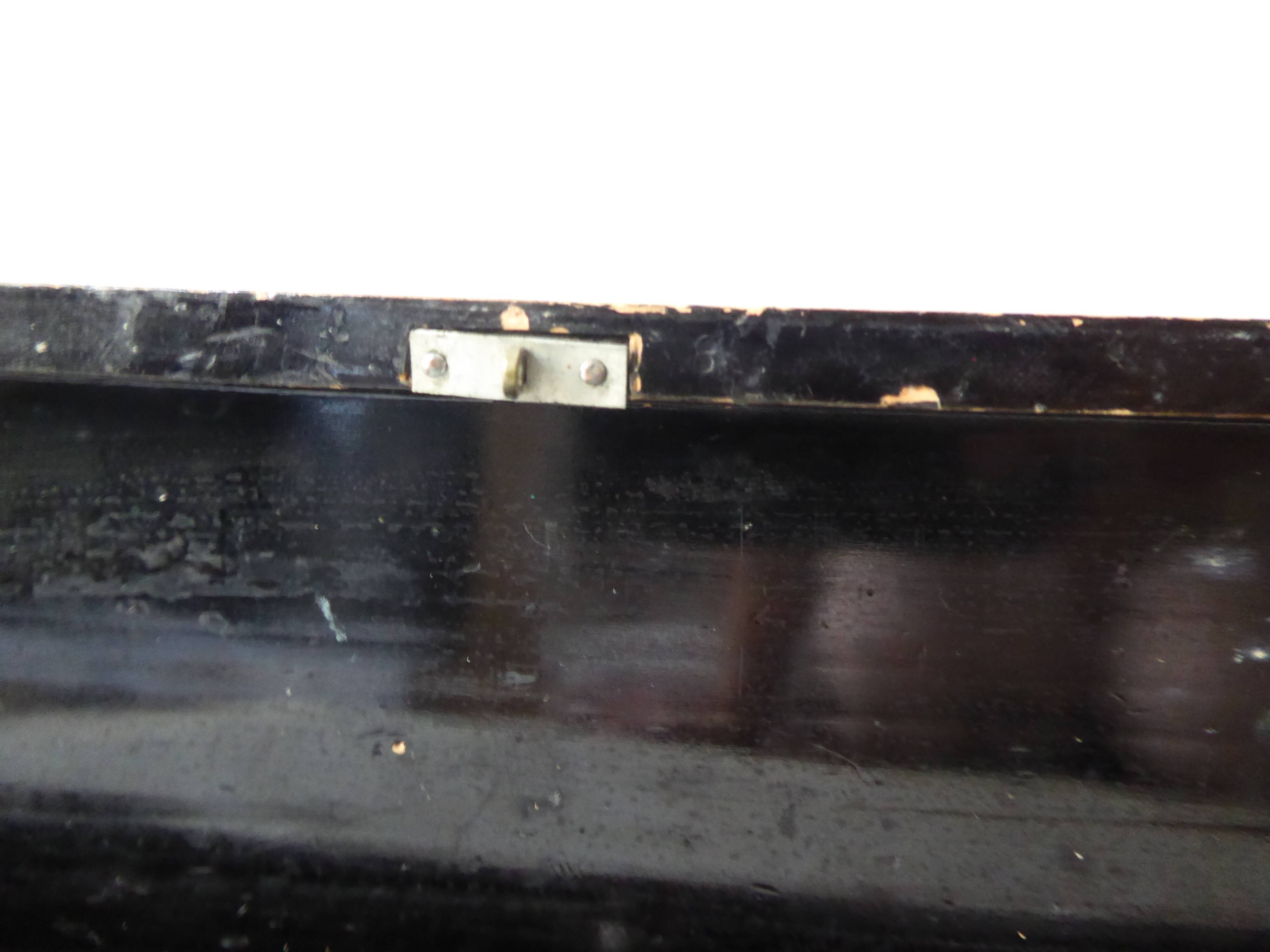 Painted and lase wooden box