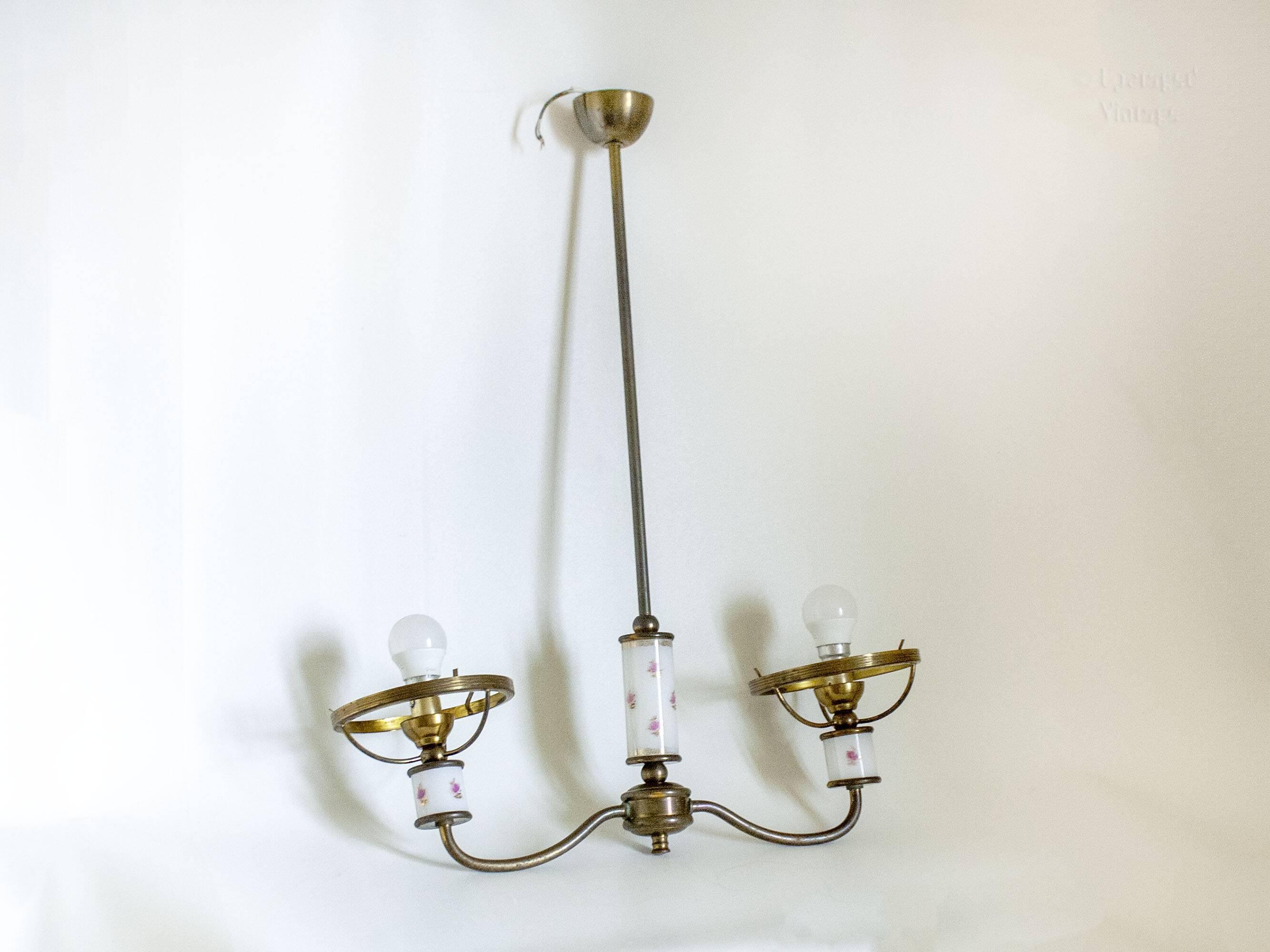 Vintage double ceiling light oil lamp style Lighting