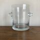 Modernist crystal vase ringing 1970