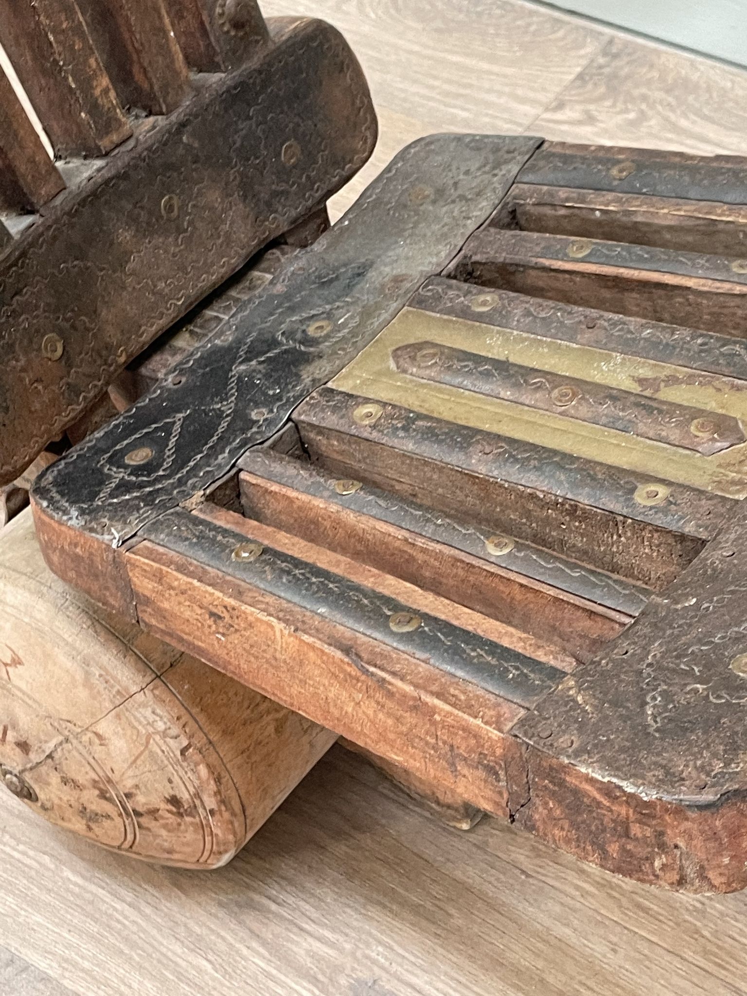 Pair of wooden chairs