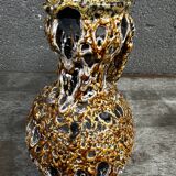 Vallauris Fat Lava or Honey Pitcher/Vase, 25 cm High - Vintage 70s