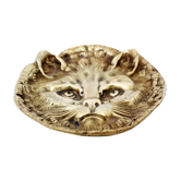Trinket bowl "chat" in bronze
