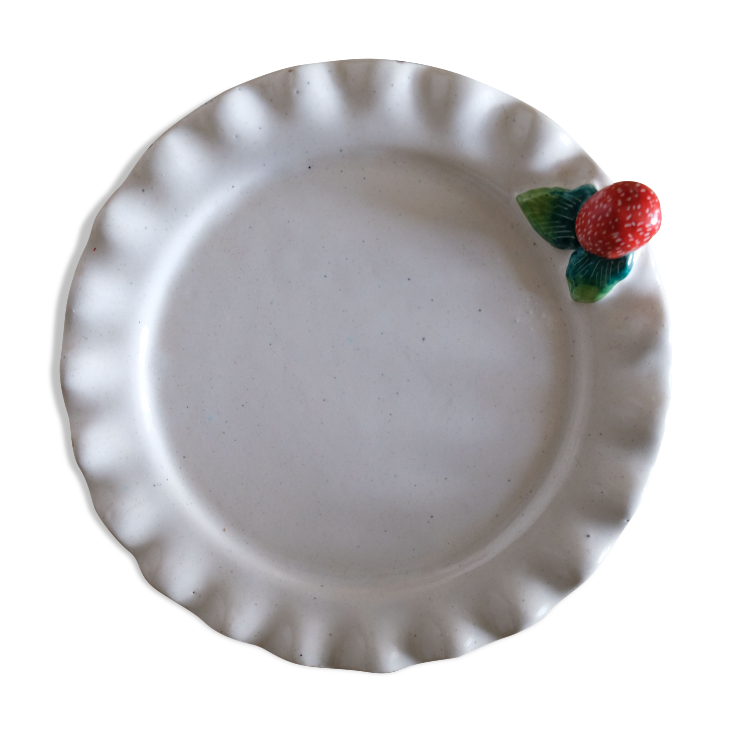 Service dessert in old strawberry Moutiers