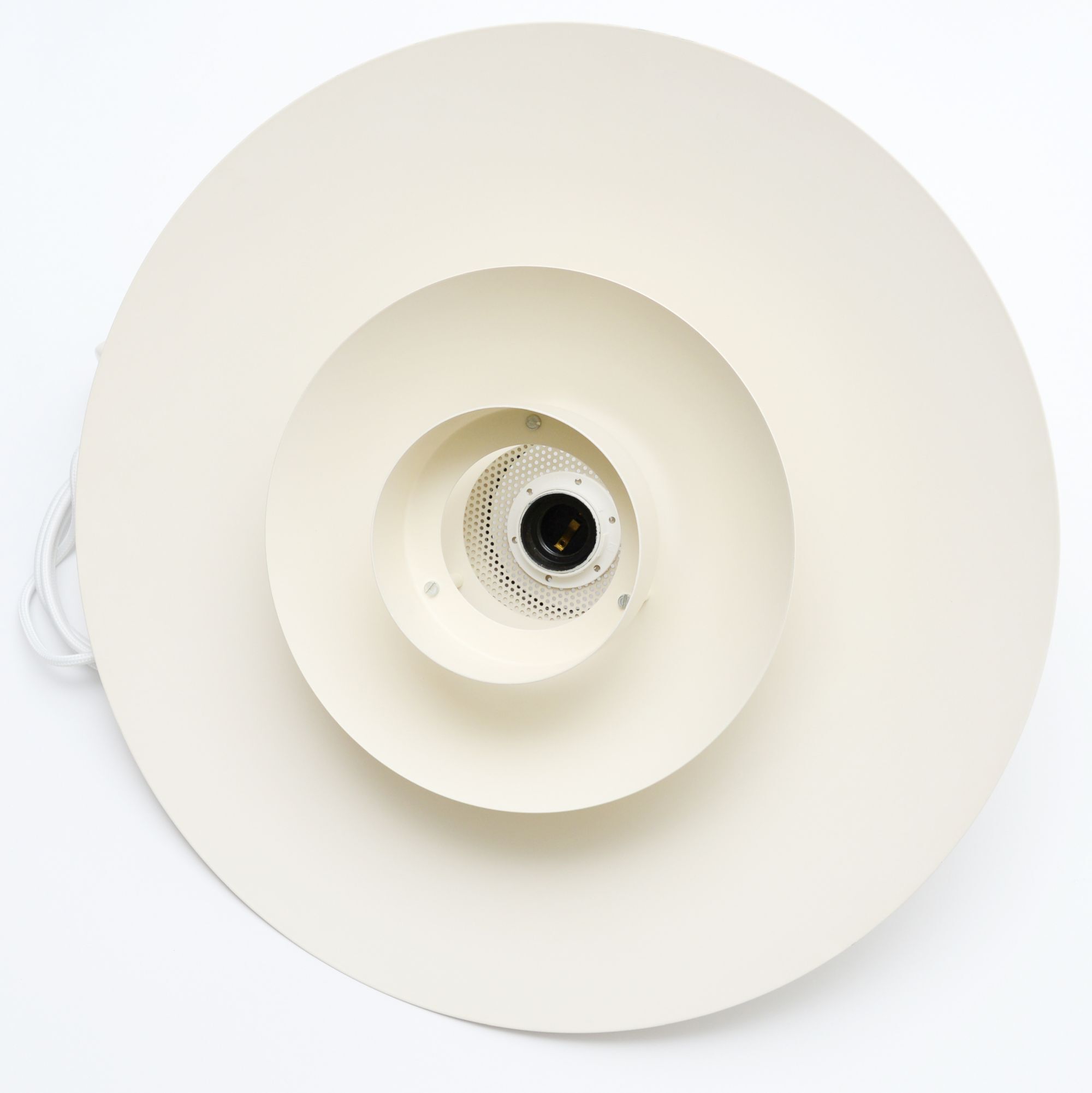 Large Leto lamp, coffee with milk colour, Denmark 1970s