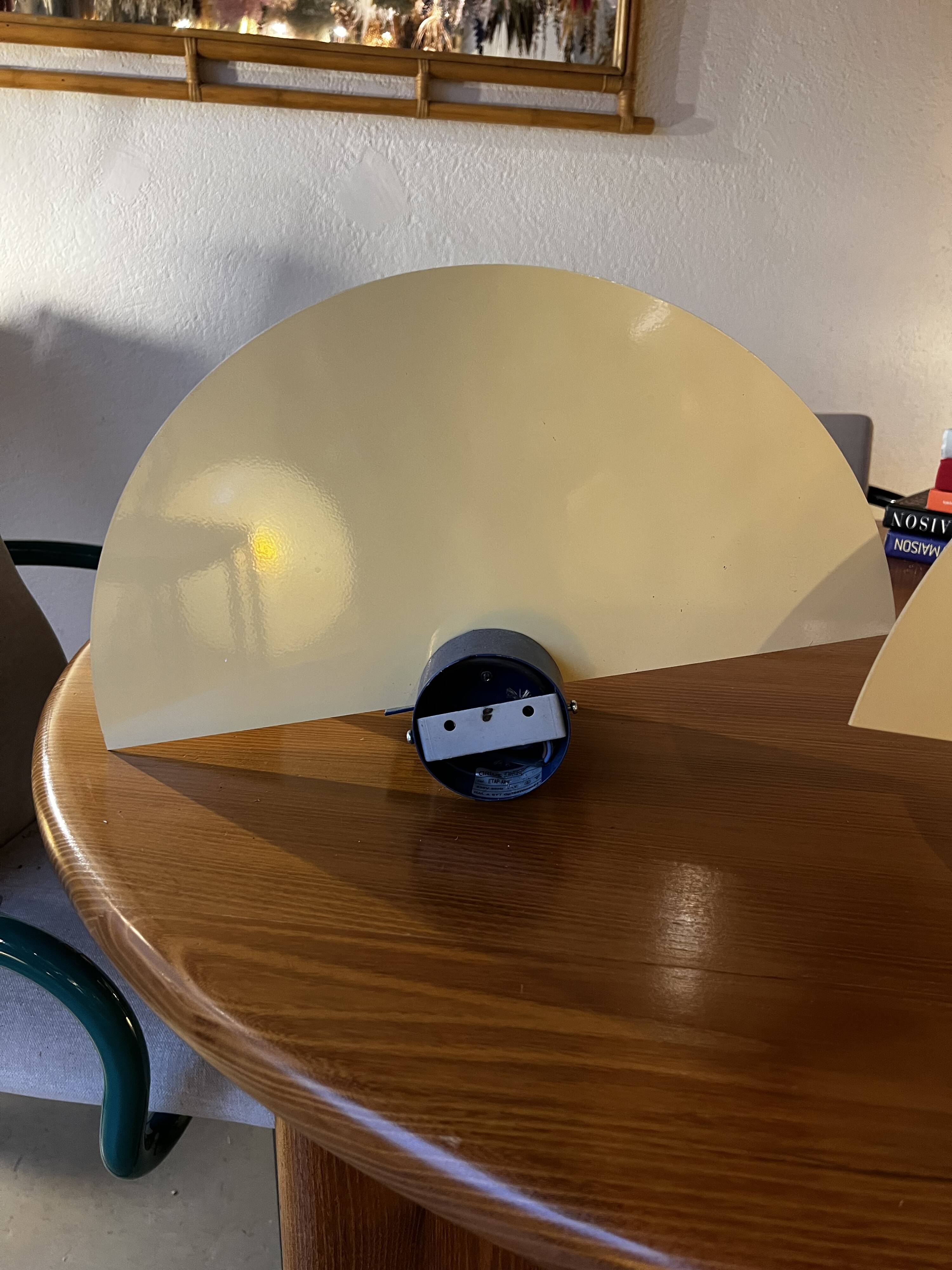 Pair of wall lights, Arlus, 1980