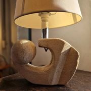 Stone sculptural lamp by Albert Tormos, France