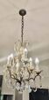 Louis XV style chandelier – 6 lights – patinated metal