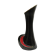 Large vase red and black vintage