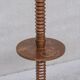 Art deco french turned oak floor lamp