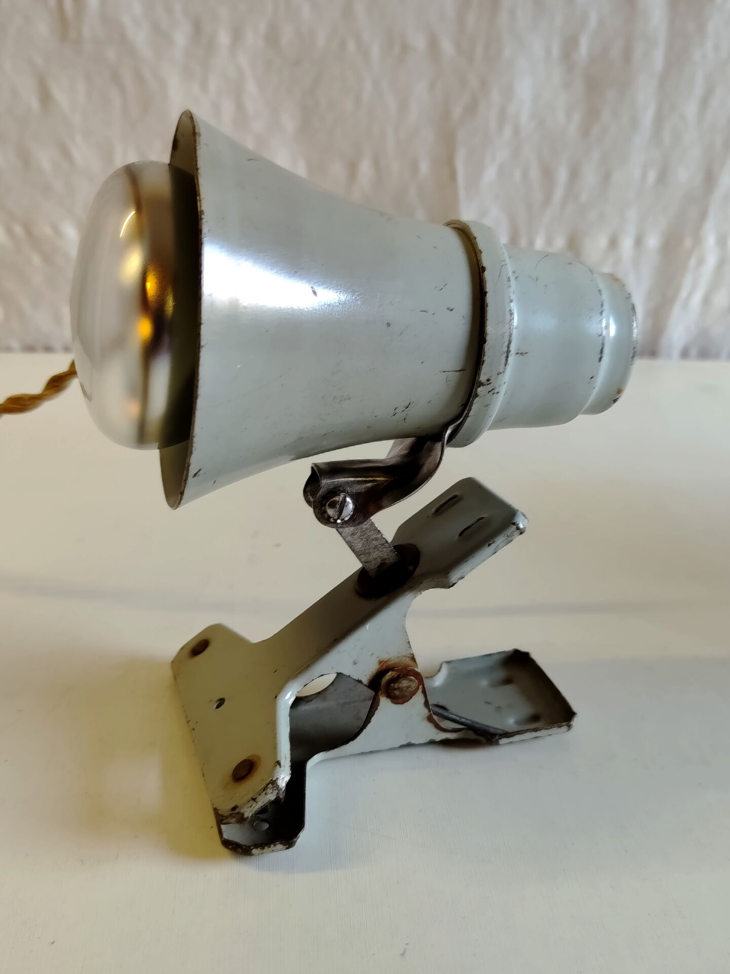 Articulated clamp spotlight by Philips - 1950s/60s