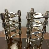 Lot of 8 BMF Nagel 1970 modular candlesticks