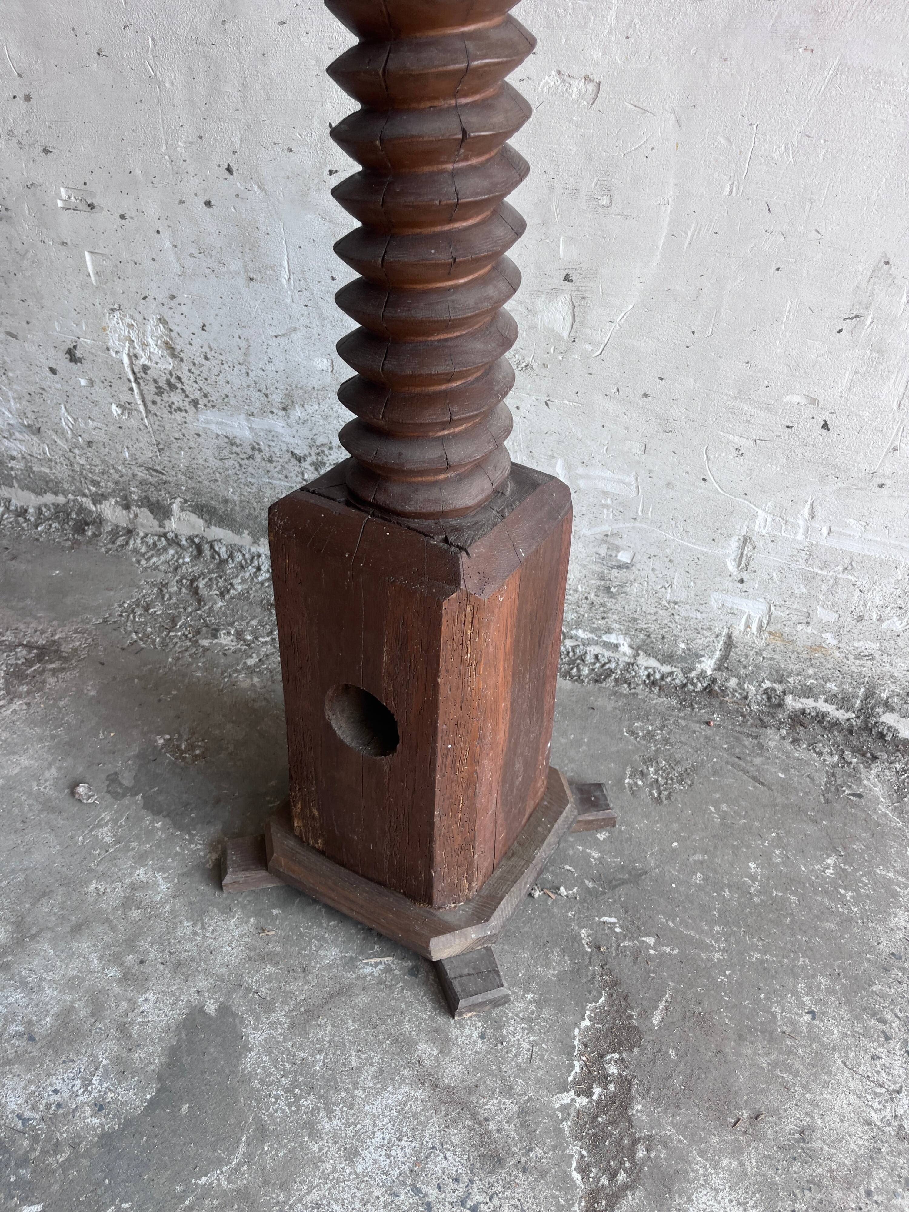Ancient pedestal from a wine press.