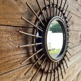 Rattan mirror
