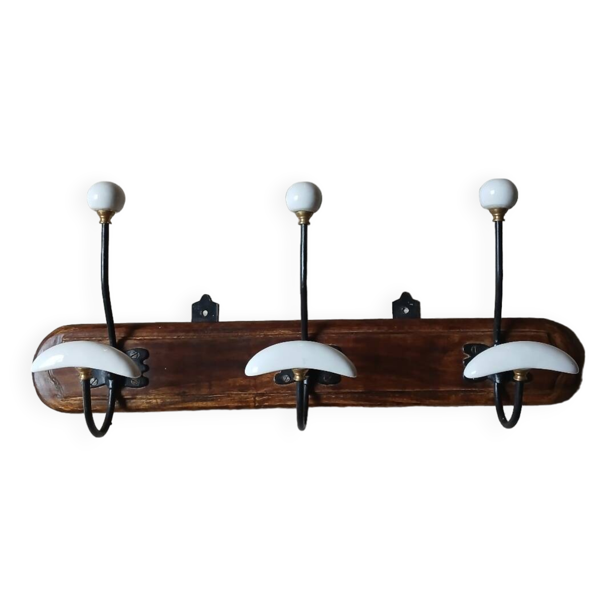 Vintage wall coat rack