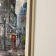Peinture à l'huile sur panneau du milieu du siècle « Paris »