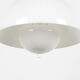 Space Age vintage white bol hanging lamp, 1970's