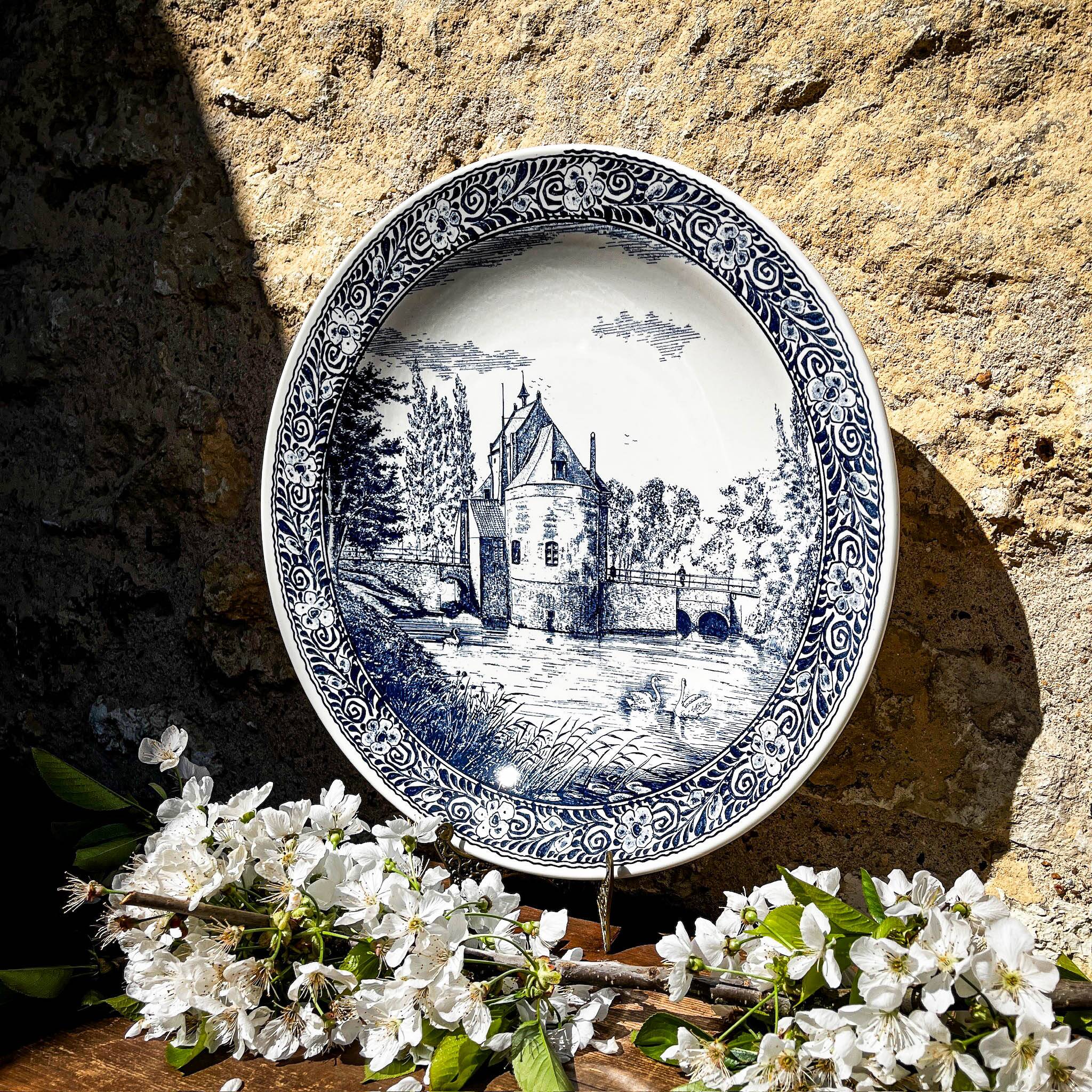 Large vintage ceramic dish