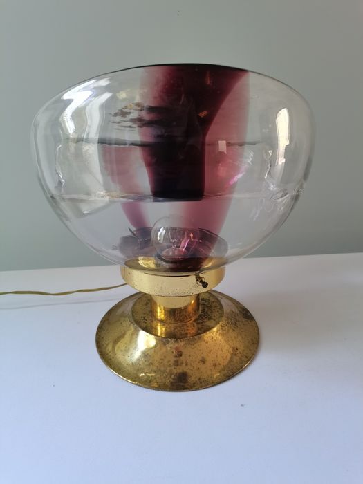 Lampe Italienne en verre Mazzega