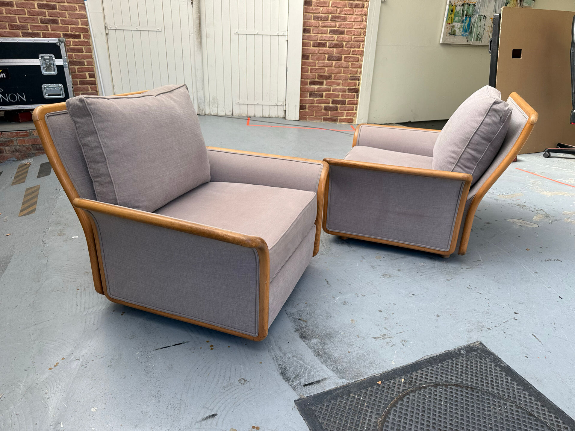 Pair of Scandinavian armchairs