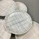 Une suite de 12 assiettes plates Salins 1950