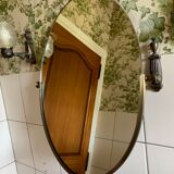 Reclining oval mirror 40x58cm