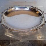 Louis XVI silver plated metal table centerpiece dish