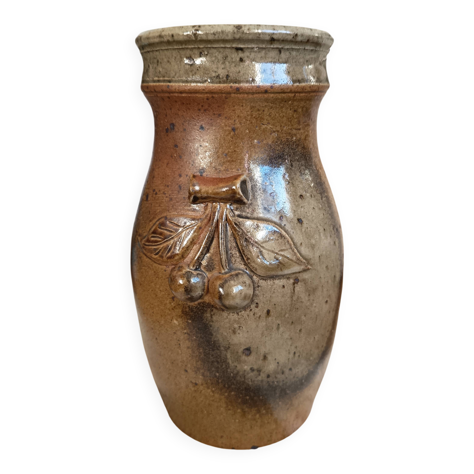 Pyrite stoneware vase, signed Jacques Vilain, La Borne, 1960s-70s.