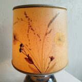 Sandstone lamp and dried flowers