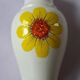 Large vintage vase with floral decoration