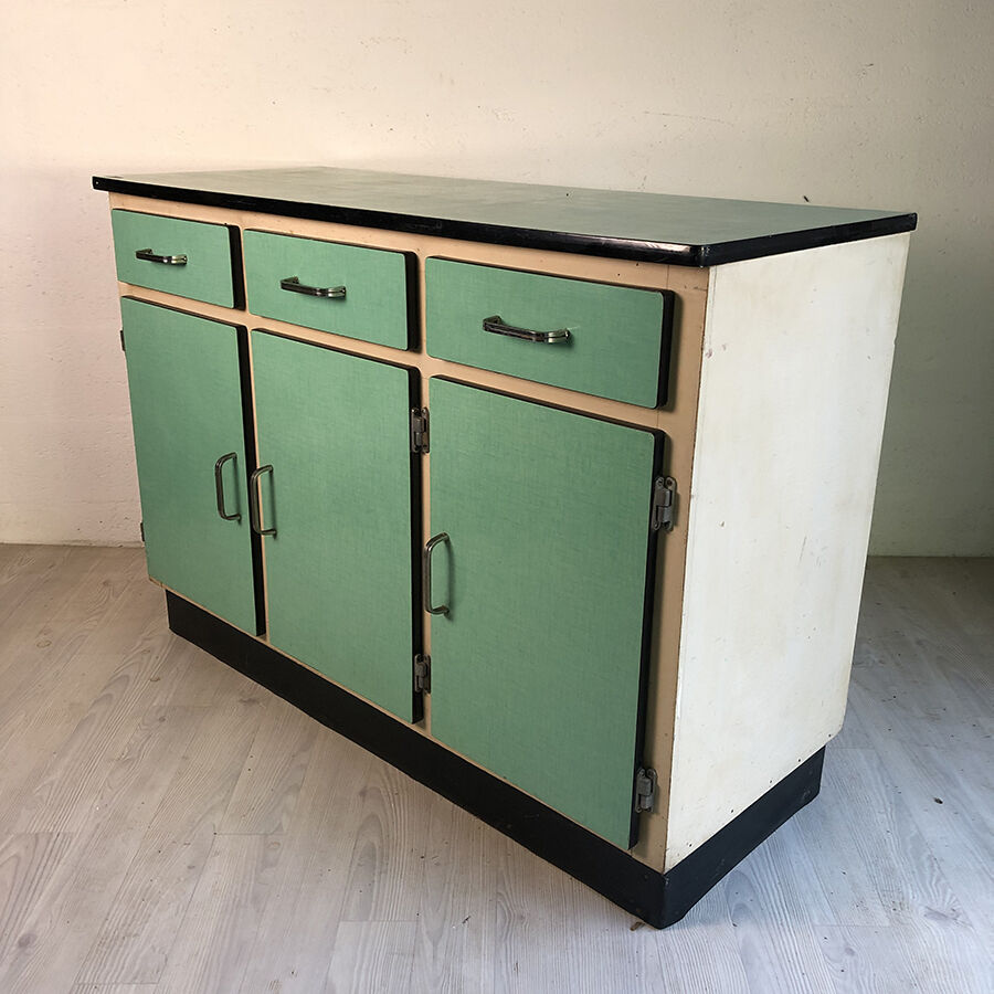 60's green formica buffet