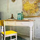 Bistro table feet turned