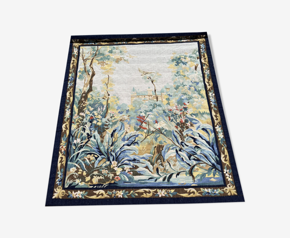 AUBUSSON - Summer. Wool tapestry, Manufacture Robert Four. 1.12 X 1.34 M |  Selency