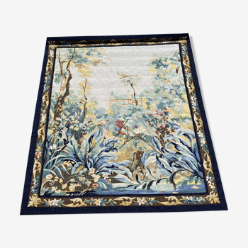 AUBUSSON - Summer. Wool tapestry, Manufacture Robert Four. 1.12 X 1.34 M
