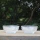 Lot de 2 coupelles en verre vintage