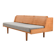 Daybed GE-258 en chêne et canne par Hans J. Wegner