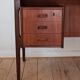 Mid-Century Danish Executive Teak Floating Desk, 1960s.