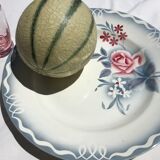 Flat Digoin model Olga gray and pink diameter 30cm