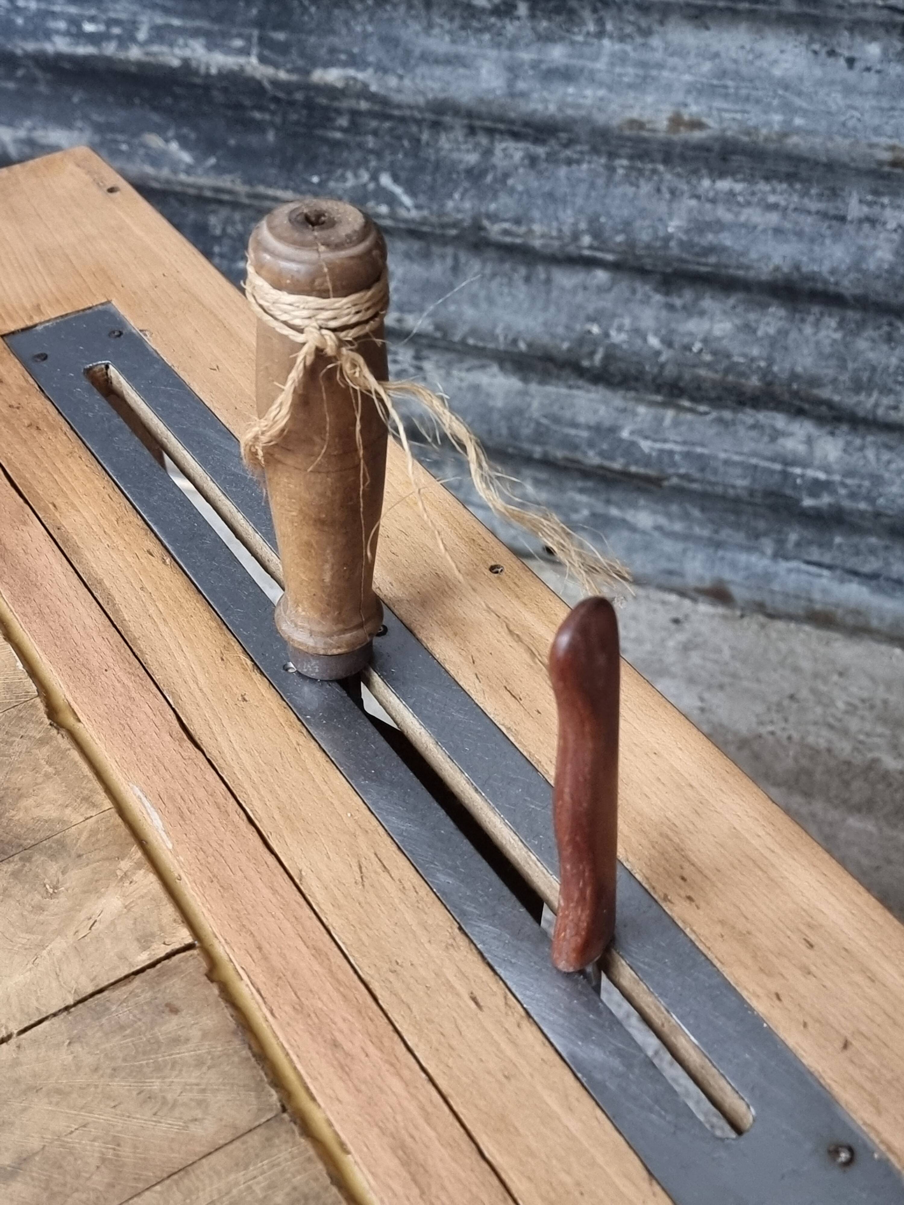 Vintage chopping block butcher table kitchen island